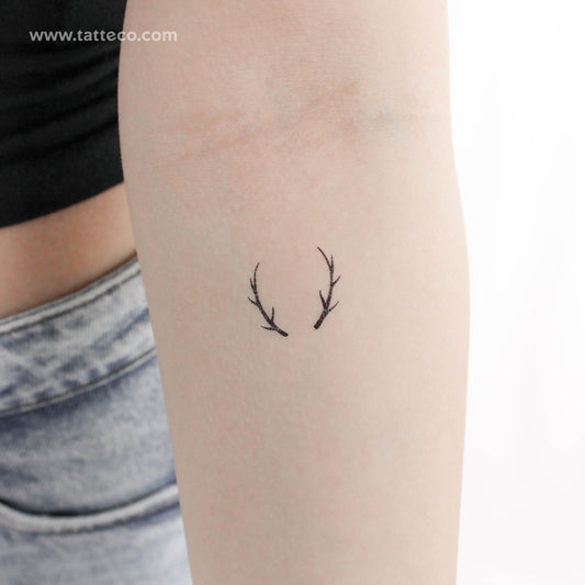 Antlers Temporary Tattoo - Set of 3