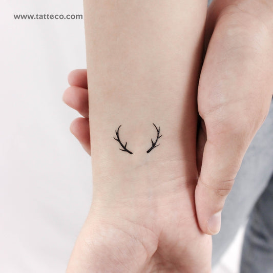 Antlers Temporary Tattoo - Set of 3