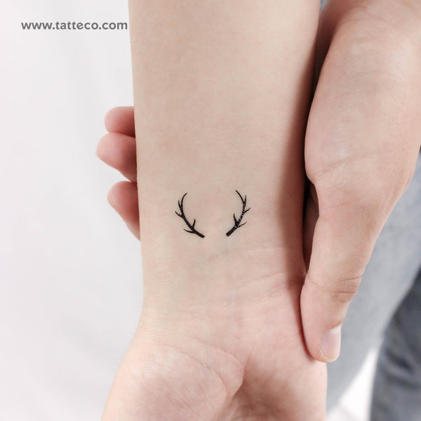 Antlers Temporary Tattoo - Set of 3
