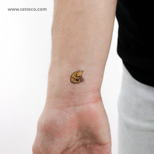 Classic Winnie-the-Pooh & Honey Temporary Tattoo - Set of 3