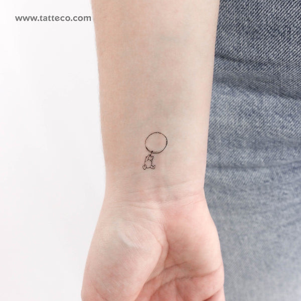 Classic Winnie-the-Pooh & Balloon Temporary Tattoo - Set of 3