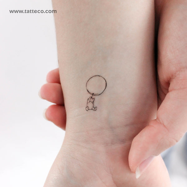 Classic Winnie-the-Pooh & Balloon Temporary Tattoo - Set of 3