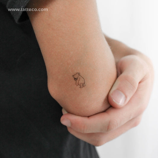 Tiny Winnie-the-Pooh Temporary Tattoo - Set of 3