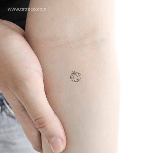 Tatuaje temporal de calabaza pequeña - Juego de 3