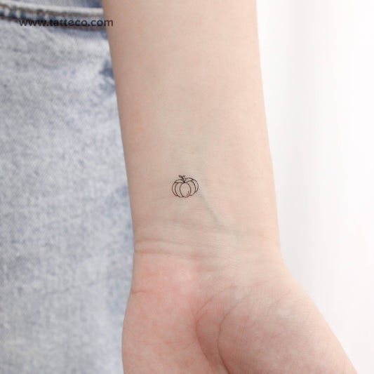 Tatuaje temporal de calabaza pequeña - Juego de 3