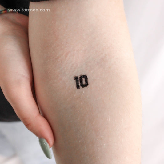 Tiny 10 Temporary Tattoo - Set of 3