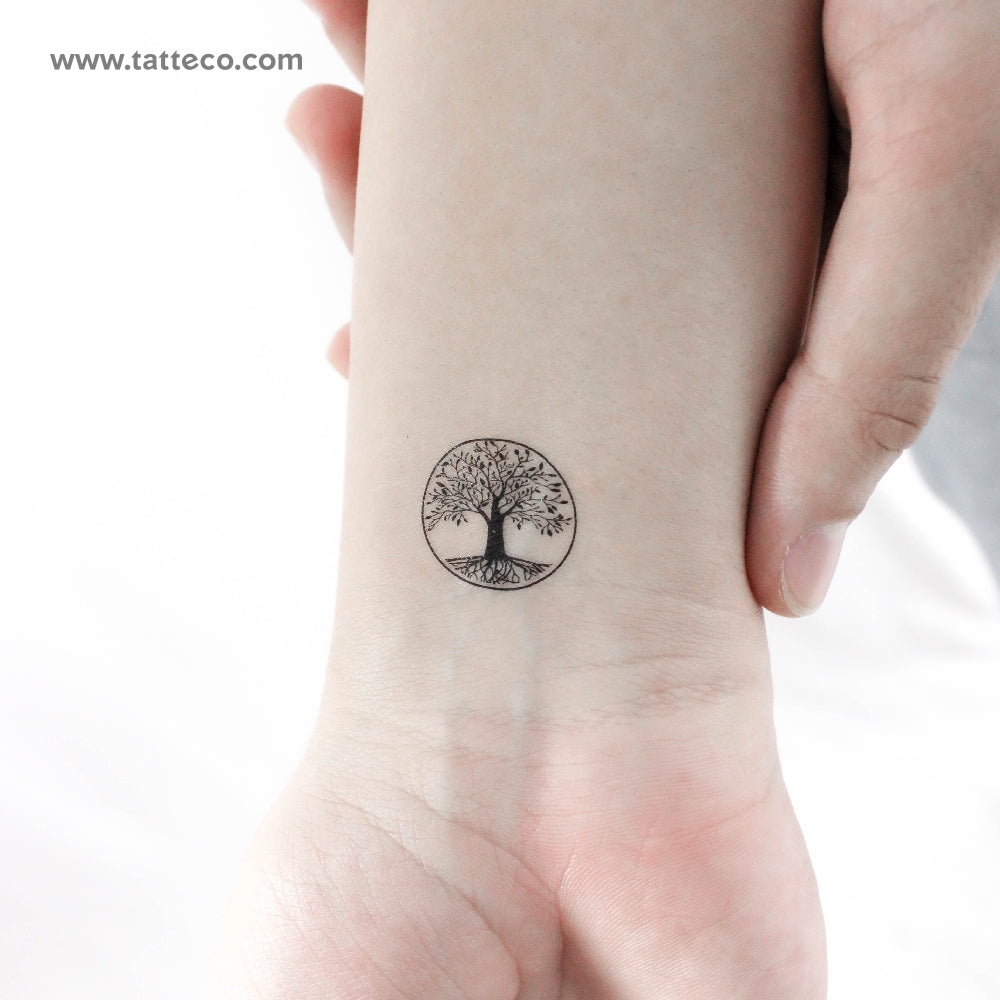 Tatuaje temporal pequeño del árbol de la vida (juego de 3)