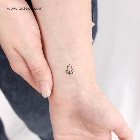 Small Ghost Temporary Tattoo - Set of 3