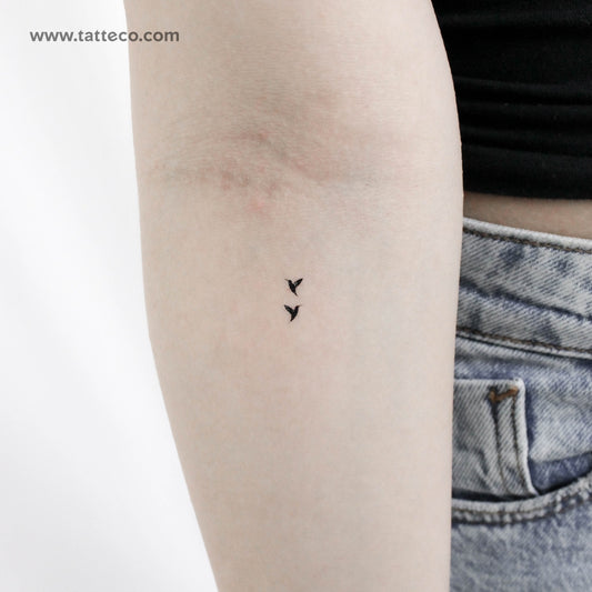Tiny Hummingbirds Temporary Tattoo - Set of 3