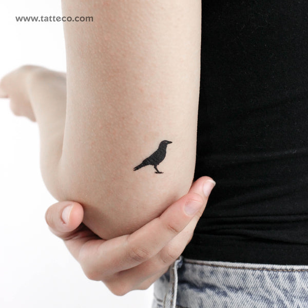 Raven Temporary Tattoo - Set of 3