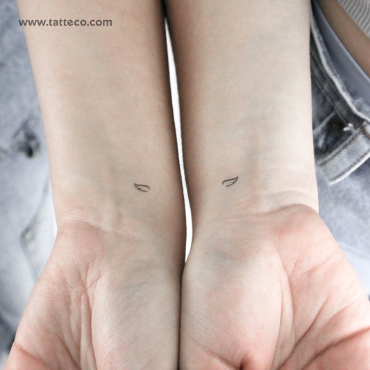 Tatuajes temporales de alas pequeñas - Set de 3+3