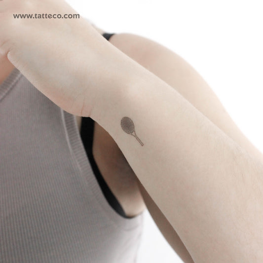 Tatuaje temporal de raqueta de tenis (juego de 3)