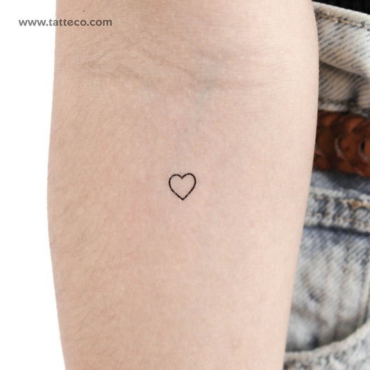 Tatuaje temporal de corazón pequeño (juego de 3)