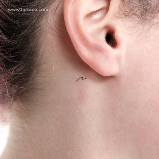 Tatuaje temporal de ola pequeña - Juego de 3