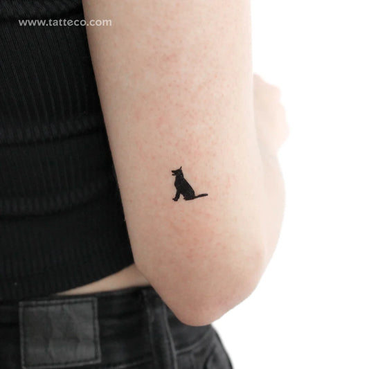 Tatuaje temporal pequeño de pastor alemán (juego de 3)