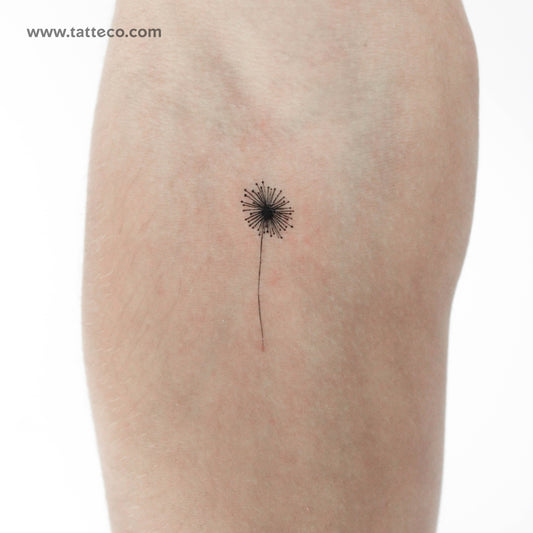 Minimalist Dandelion Temporary Tattoo - Set of 3
