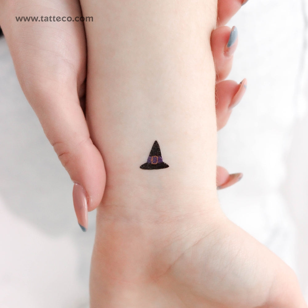 Witch Hat Temporary Tattoo - Set of 3