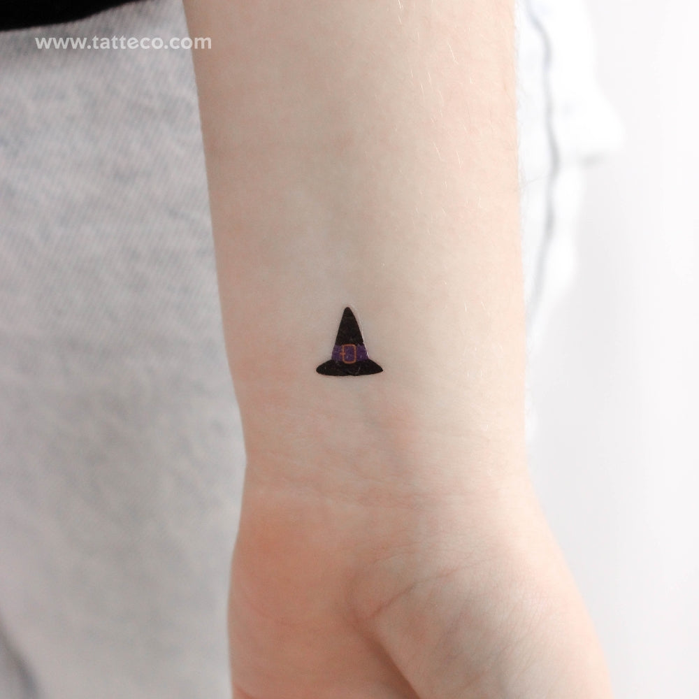 Witch Hat Temporary Tattoo - Set of 3