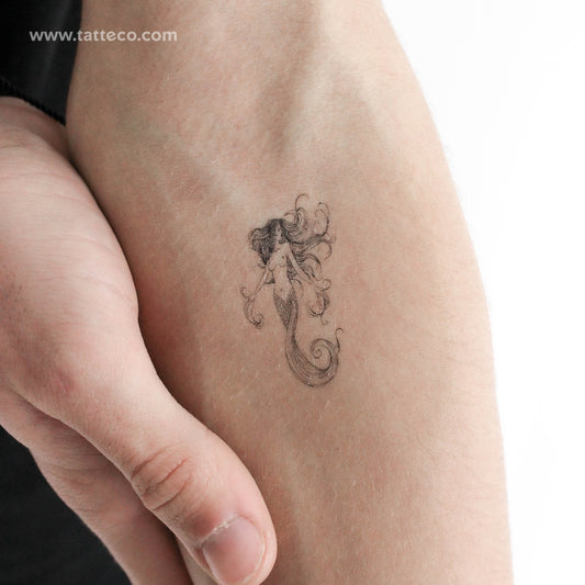 Mermaid Temporary Tattoo - Set of 3