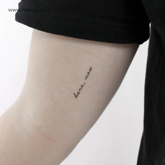 Here, Now Temporary Tattoo - Set of 3