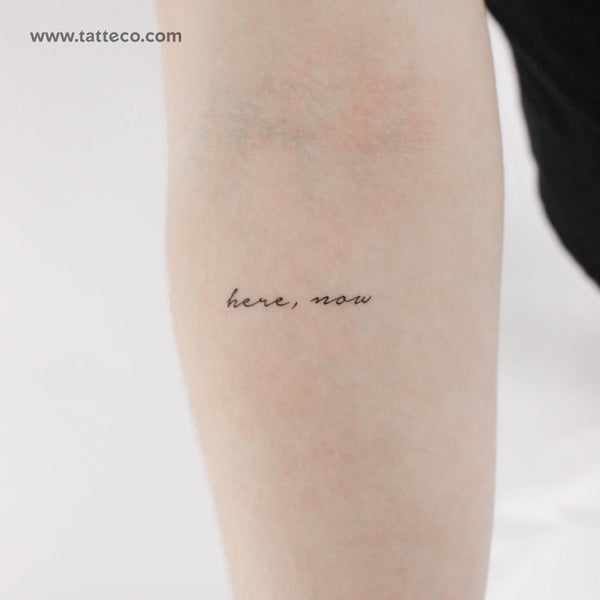 Here, Now Temporary Tattoo - Set of 3