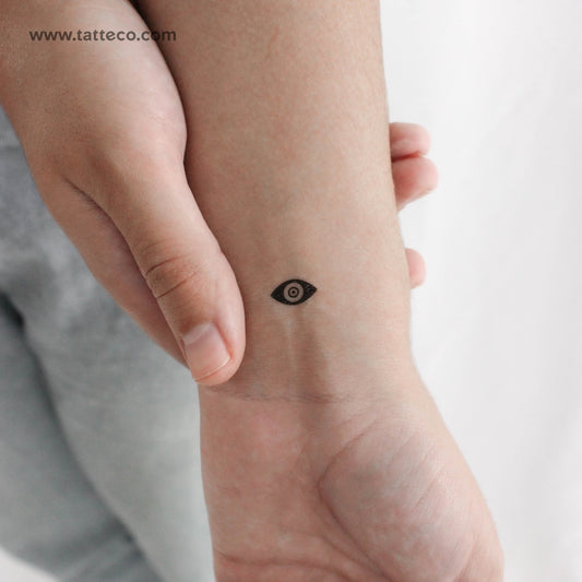 Black Nazar Eye Temporary Tattoo - Set of 3