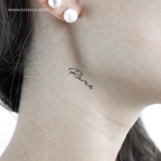 Rare Temporary Tattoo - Set of 3