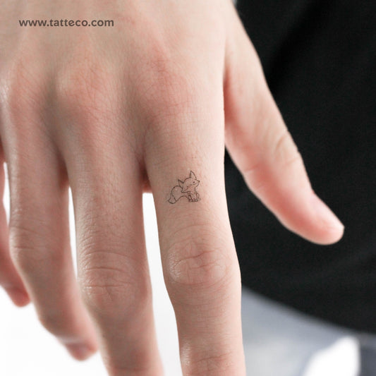 Little Fox Temporary Tattoo - Set of 3