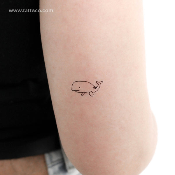 Whale Temporary Tattoo - Set of 3