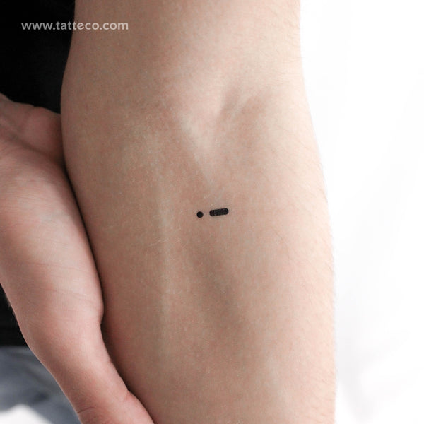 Morse A Temporary Tattoo - Set of 3