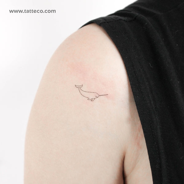 Narwhal Temporary Tattoo - Set of 3