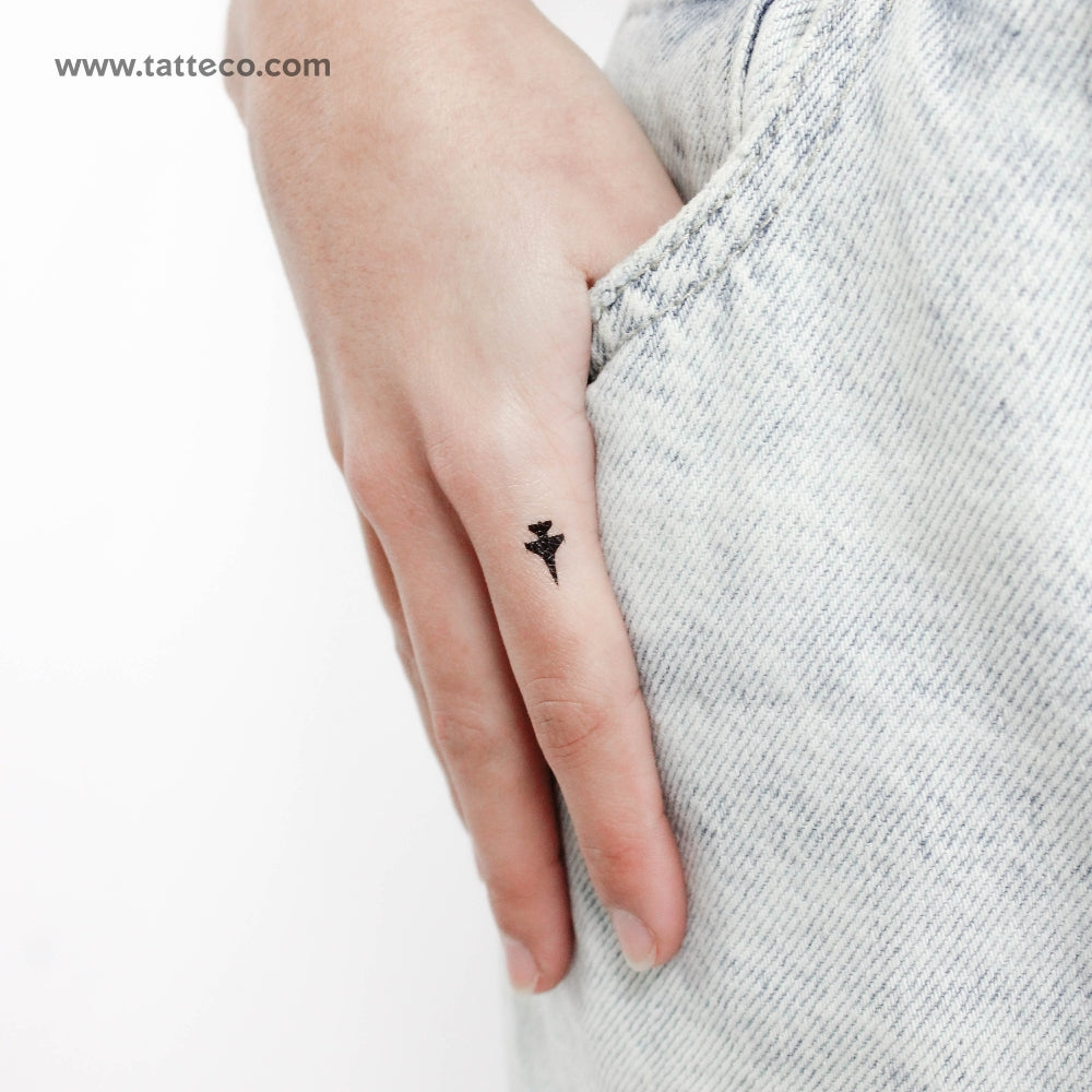 Jet Fighter Temporary Tattoo - Set of 3