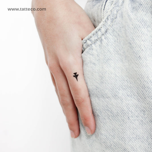 Tatuaje temporal de avión de combate - Juego de 3