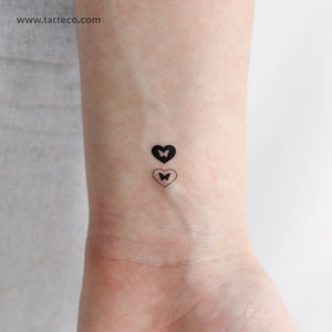 Butterfly Love Temporary Tattoo - Set of 3