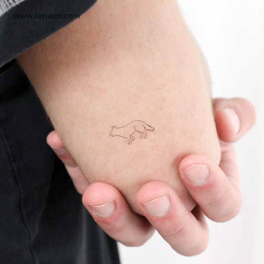 Tatuaje temporal de pastor alemán (juego de 3)