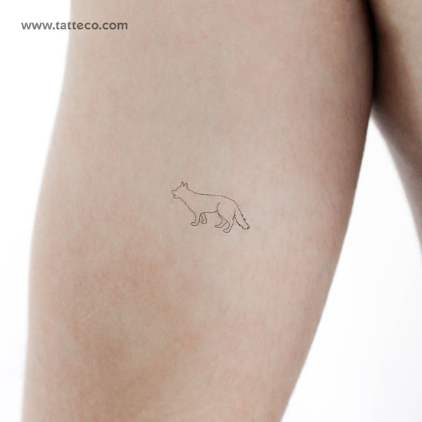 German Shepherd Temporary Tattoo - Set of 3