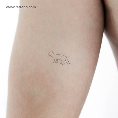 German Shepherd Temporary Tattoo - Set of 3