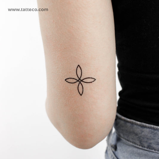 Quaternary Knot Temporary Tattoo - Set of 3