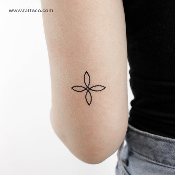 Quaternary Knot Temporary Tattoo - Set of 3