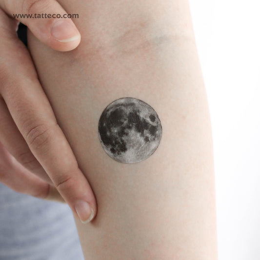 Tatuaje temporal de luna llena - Juego de 3