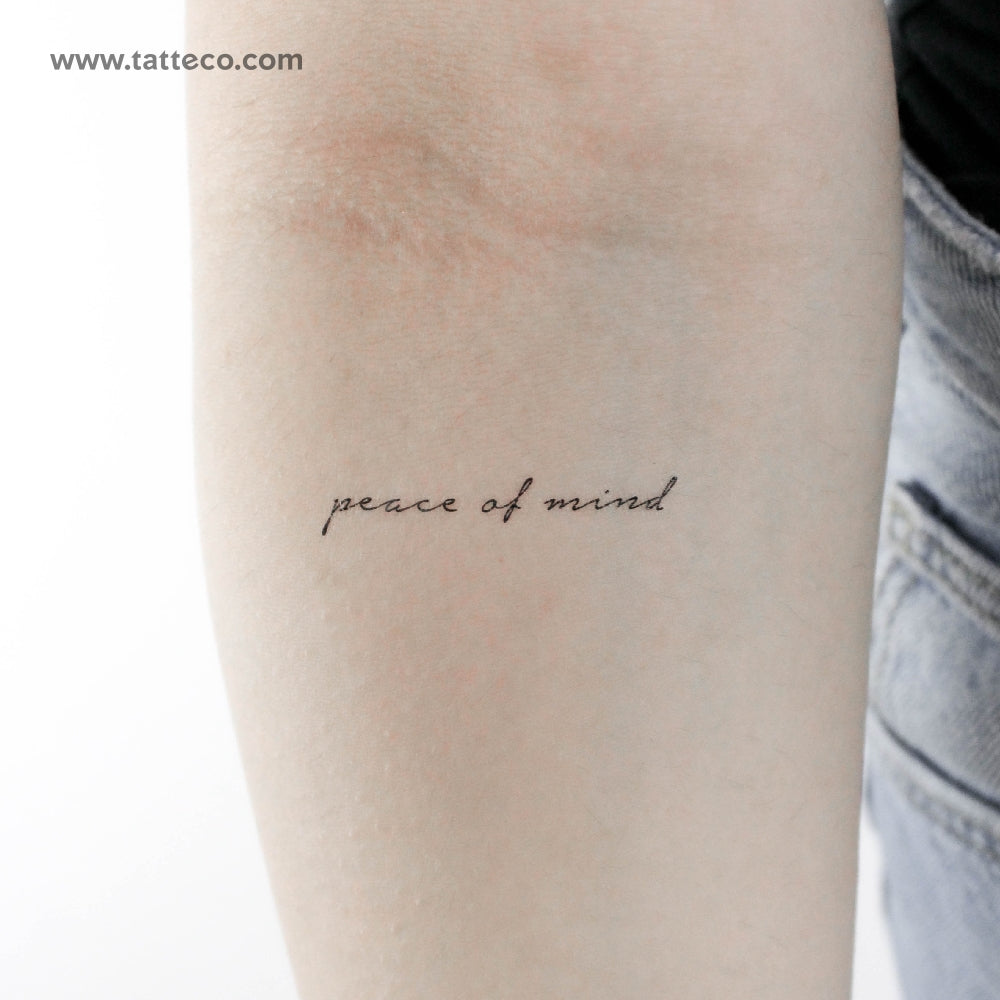 Peace Of Mind Temporary Tattoo - Set of 3
