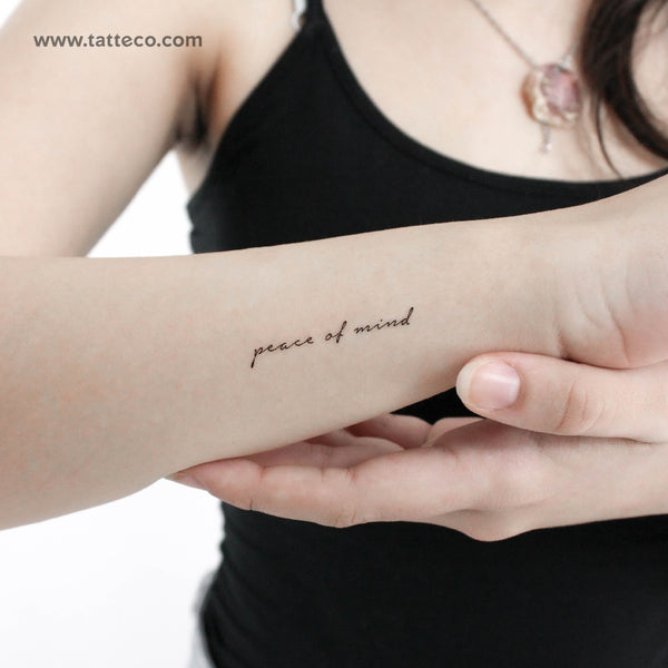 Peace Of Mind Temporary Tattoo - Set of 3