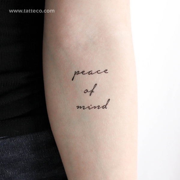 Peace Of Mind Temporary Tattoo - Set of 3