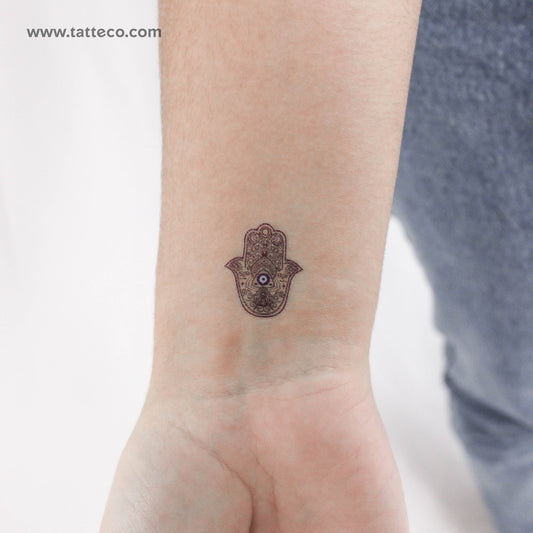 Tatuaje temporal pequeño de Nazar Hamsa - Juego de 3