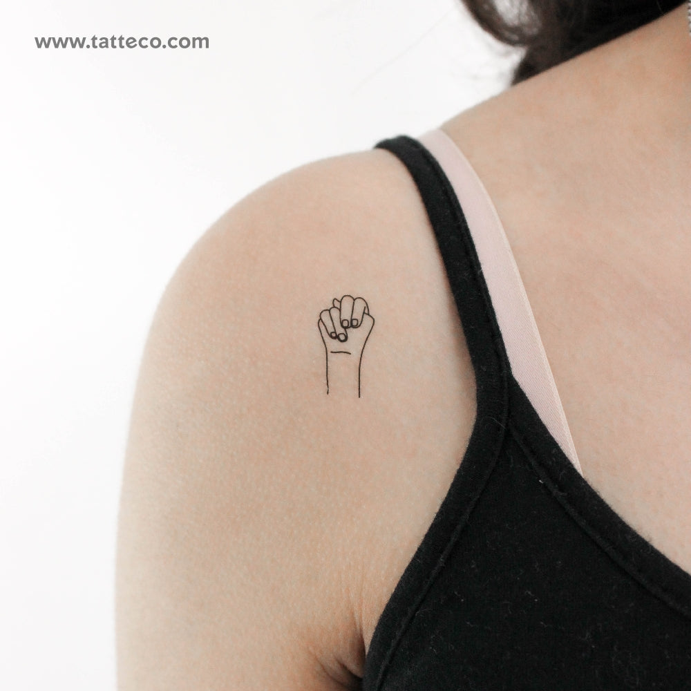 Sign Language N Temporary Tattoo - Set of 3 – Tatteco