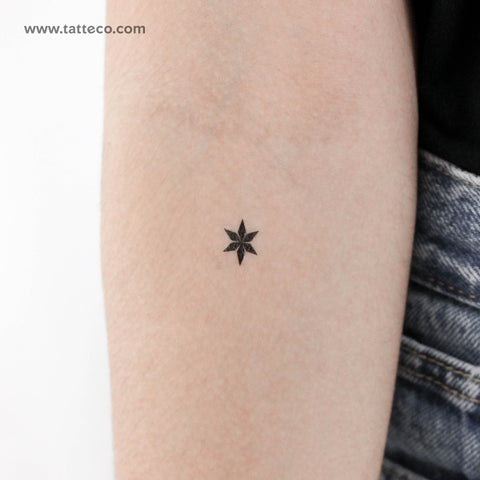 Tiny Star Ornament Temporary Tattoo - Set of 3