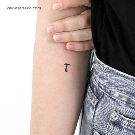 Tatuaje temporal Tau τ - Juego de 3