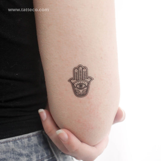 Tatuaje temporal pequeño de Hamsa - Juego de 3