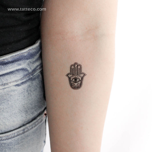 Tatuaje temporal pequeño de Hamsa - Juego de 3