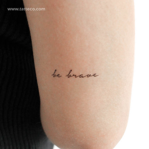 Be Brave Temporary Tattoo - Set of 3